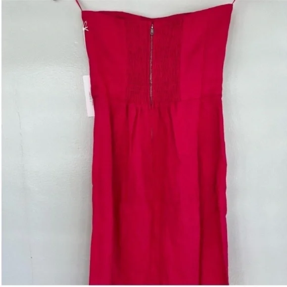 Reformation Prescott Linen Dress Size 0 NEW - Picture 3 of 6